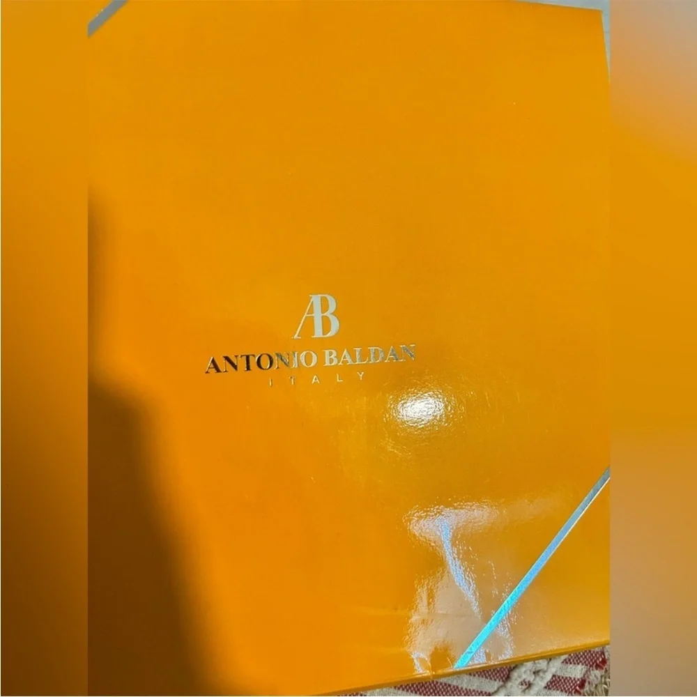 Vintage Antonio Baldan Italy 100% Silk Scarf with Original Box
